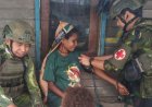Satgas Yonif 631/Antang Gelar Bhakti TNI di Intan Jaya, Warga Sugapa Terima Layanan Kesehatan dan Bantuan Pakaian